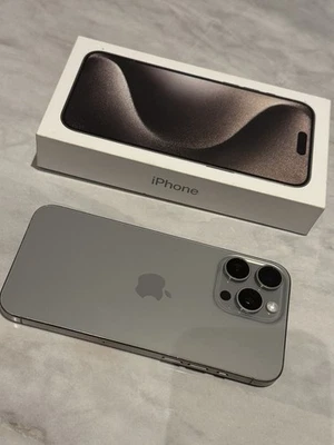 Apple iPhone 15 Pro Max 1TB Natural Titanium Unlocked - Belkin UltraGlass 2 - Image 1 of 3