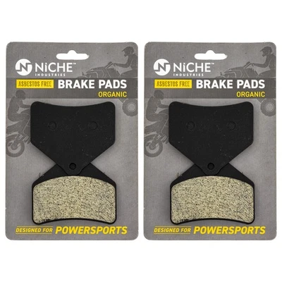 NICHE Brake Pad Set Arctic Cat CrossFire Firecat Lynx 2000 Rear Organic 2 Pack - Image 1 of 4