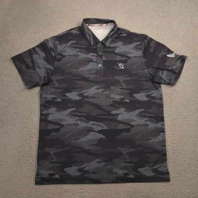 Polo de golf Puma Volition America camuflado para hombre XL gris rendimiento DryCell Foto 1 de 4