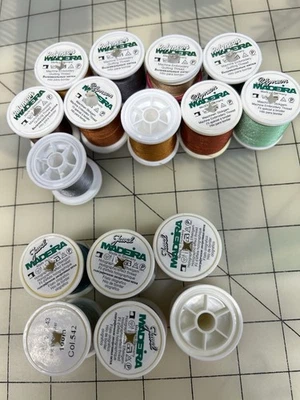 Madeira Machine Embroidery Thread  10 spools 400m each - Image 1 of 4