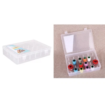 Premium Bobbin Box Transparent Color Needle and Sewing Thread Storage Box - Image 1 of 4