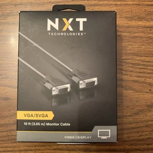 NXT Technologies VGA/SVGA 10ft Monitor Cable For Video Display NEW NIB - Picture 1 of 2