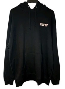 Huf SF Black Long Sleeve Pullover Hoodie Adult Size XL - Picture 1 of 9