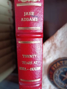 Franklin Library_TWENTY YEARS AT HULL-HOUSE_Jane Addams_1981_Full Lthr_Very Good - Picture 1 of 13