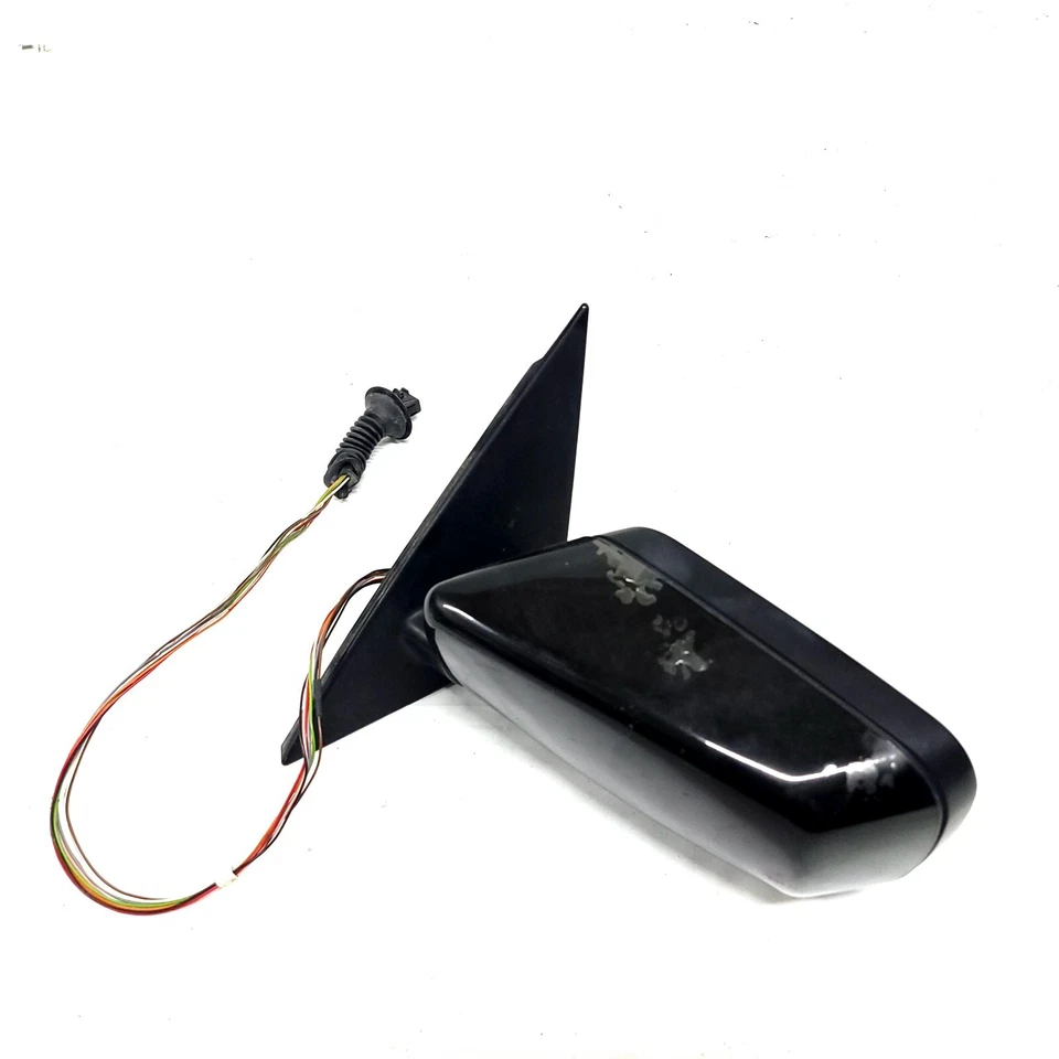 ⭐ 97-03 Bmw E39 5 Series Left Side View Exterior Door Mirror Assembly Black Oem - Image 1 of 4