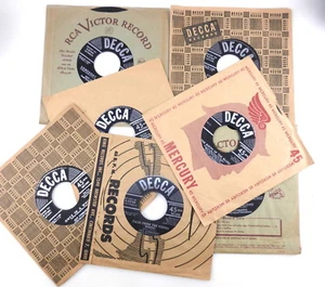7 DECCA Guy Lombardo ~ 45 RPM Vinyl Records JUKEBOX I'll Walk Alone THINK T16D - Picture 1 of 7