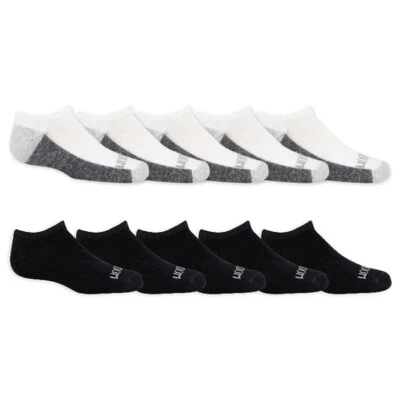 Fruit of the Loom Boys Durable No Show Socks, 10 Pack - Image 1 of 3