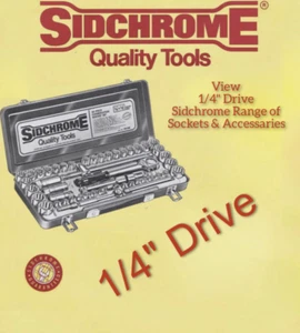 new - Sidchrome 1/4" Drive Sockets and Socket' Accessories - Picture 1 of 121