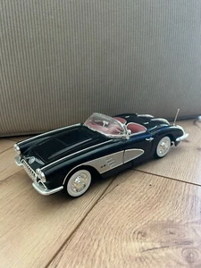 Chevrolet Corvette 1958 1:18 coche modelo negro model car black - Imagen 1 de 6