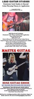 2 Huge E Books  Rock Blues Guitar Lessons Scales Tabs Theory Technique Licks - Image 1 of 4