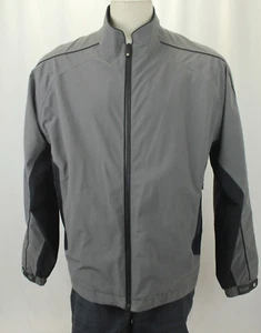 FOOTJOY DRYJOYS TOUR EDITION GRAY/BLACK LINED RAIN JACKET SIZE M VGC! - Imagen 1 de 4