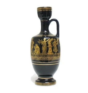 Jarrón griego hecho a mano con superposición de 24k - Imagen 1 de 5