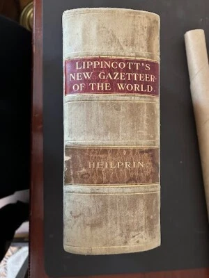 Lippincott's Gazeteer of the World, 1911, Antique Geographical Reference Book - Image 1 of 4