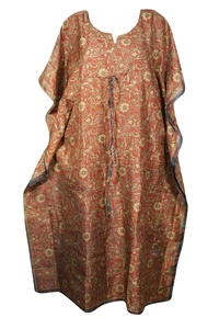 Womens Caftan Dress Printed Beach Bikini Cover Up Resort Wear Housedress 2XL