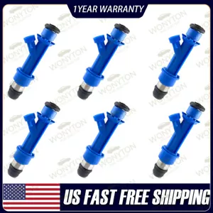 6Pcs Upgrade 8-Hole Fuel Injectors 25321207 For Oldsmobile Intrigue 3.5L 99-02 - Foto 1 di 5