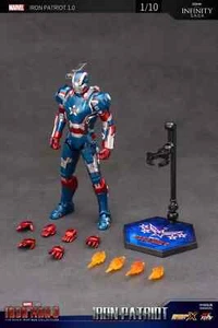 action figure Marvel Iron Man IRON PATRIOT MARK I MK1 War Machine Saga ZD Toys - Imagen 1 de 9