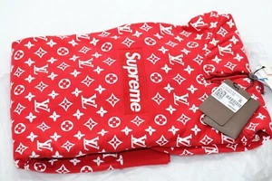 Louis Vuitton X 💥 SUPREME 💥 3L Box Logo ROT Kapuzenpullover Neu mit Etikett Brandneu - Bild 1 von 3