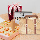 Mini Suitcase Favor Box 50pcs Kraft Paper Gift Boxes for Travel Party-LE