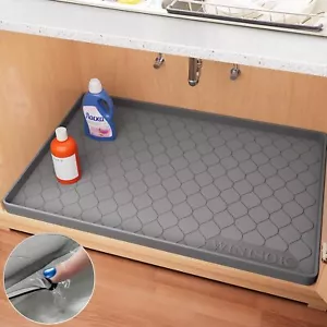 Under Sink Mat - 19" x 19" Waterproof Liner for Kitchen & Bathroom Cabinet, and - Picture 1 of 7