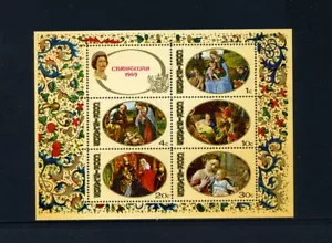 Cook Islands MNH 268-72a Shts 8 + S/S 1969 Christmas Art CD743 - Picture 1 of 6