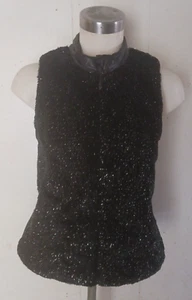 Faded Glory Shiny Black Quilted Puffer Vest Zip Up Girl's xl (14-16) - Picture 1 of 5
