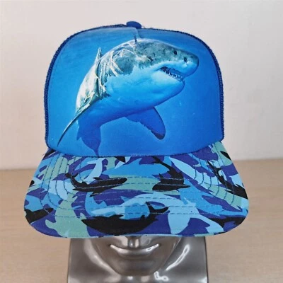 JULIE JOE GREAT WHITE SHARK FT MEYERS YOUTH ADJUSTABLE SNAP MESH/TRUCKER HAT/CAP - Image 1 of 4