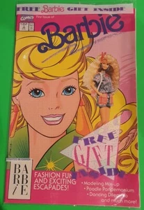 Vintage BARBIE Comic #1 (Marvel-1991) Polybagged w/Pink Card (Brand New-Sealed) - Imagen 1 de 3