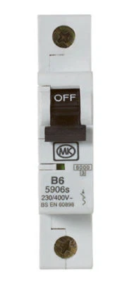 MK 5906s - MK Electric 6A 6 Amp SP MCB Miniatur Leitungsschutzschalter Sicherung