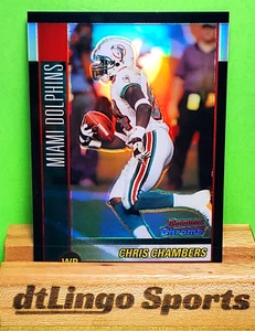 2002 Bowman Chrome CHRIS CHAMBERS #13 Dolphins "Refractor" /500 - Picture 1 of 4
