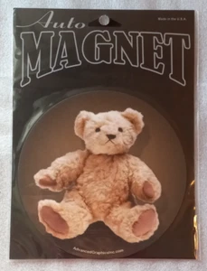 NEU Teddybär Auto Magnet für Auto, Spind, Kühlschrank und mehr ca. 6" Durchmesser - Bild 1 von 3