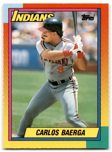 1990 Topps Traded Carlos Baerga Rookie Cleveland Indians #6T