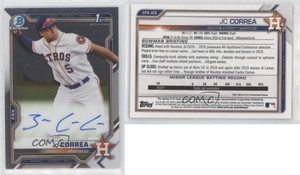 2021 Bowman Chrome Prospect Auto JC Correa #CPA-JCO Auto