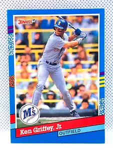 KEN GRIFFEY JR - 1991 Donruss Baseball #77 - SEATTLE MARINERS - Picture 1 of 2