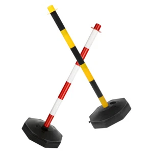 2 Pcs Warnposten Parkkegel Für Das Fahrertraining Leitpfosten Mit Sockel - Bild 1 von 12