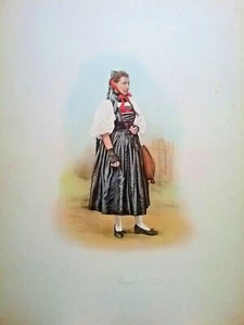 1896 SVIZZERA COSTUMI BASEL - Imagen 1 de 1