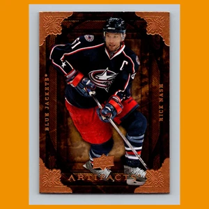 Tarjeta de hockey Rick Nash #71 2008 artefactos de cubierta superior Columbus chaquetas azules NHL CASI NUEVO - Imagen 1 de 3