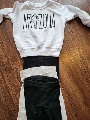 Лот 4, 2T девочки, 3 брюки и 1 Аризона толстовка - Изображение 1 из 4