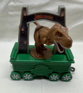 McDonald's 2017 Jurassic Park Tyrannosaurus Rex Green Train Car Holiday Express - Picture 1 of 5