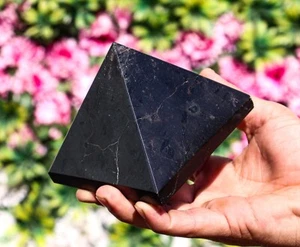 95 mm Negro Turmalina Metafísico Chakra Equilibrio Aura Piedra Curativa Pirámide - Imagen 1 de 10
