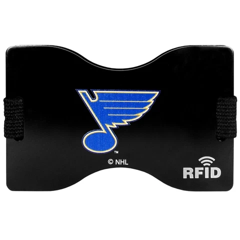 St Louis Blues Wallet RFID Blocking Slim Pocket Money Clip NHL Hockey Sports Fan Cover