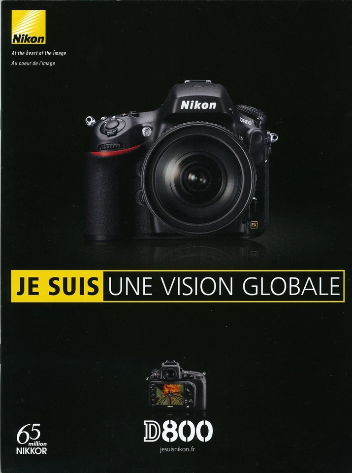 NIKON brochure pub. NIKON D800 édition 02/2012/A en français - Photo 1/1