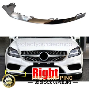 Front Bumper Lower Molding Trim Right Fit For Mercedes-Benz W218 CLS 2015-2018 - Picture 1 of 13