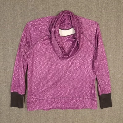 Tek Gear Warmtek 套衫上衣女式 XL 领长袖紫色聚乙烯混纺 — 第 1/4 张图片