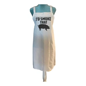 Ex Large Men's Apron Lightweight “I’d Smoke That”Chef~Grilling~Cooking~Dad~Gift - Picture 1 of 1