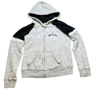 Hollister 22 Women’s Grey Full Zip Hooded Sweatshirt Size M - Picture 1 of 5