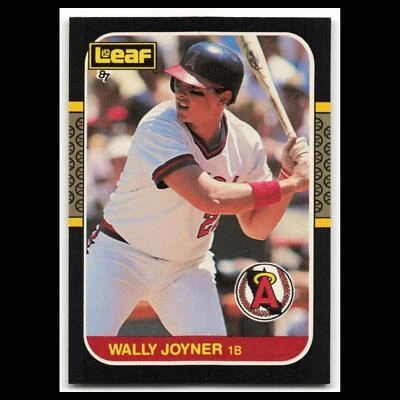 Wally Joyner Rookie #252 1987 Leaf California Angels Baseball Card MLB NM - Image 1 of 3