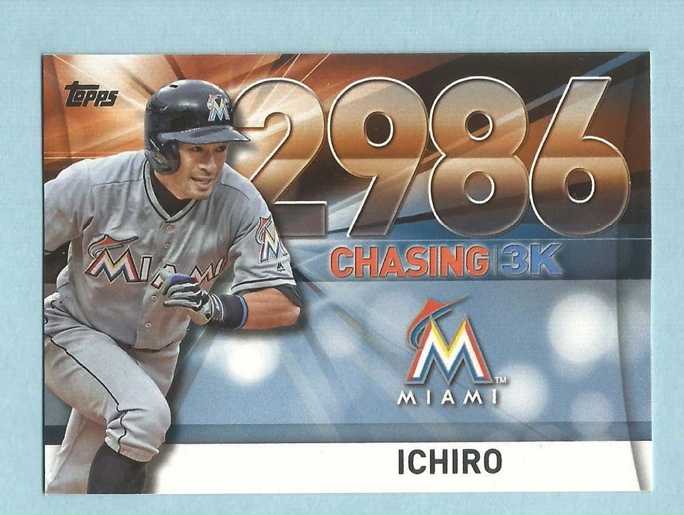 2016 Topps Baseball Update Ichiro Suzuki Chasing 3K 3000 Hits 3000-56 - Image 1 of 1