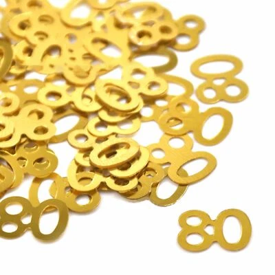 Confettis Anniversaire 80Table DécorationConfettis de Fête Mariage Anniversai... - Photo 1/4