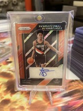 2018-19 Panini Prizm  Anfernee Simons Sensational Sigs Red Choice Auto RC
