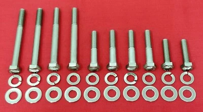 KIT TORNILLOS BOMBA AGUA FORD 351C 351M 400M JUEGO HEXAGONAL ACERO INOXIDABLE Foto 1 de 3